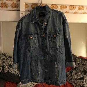 NWOT Zara trafaluc oversized denim jacket